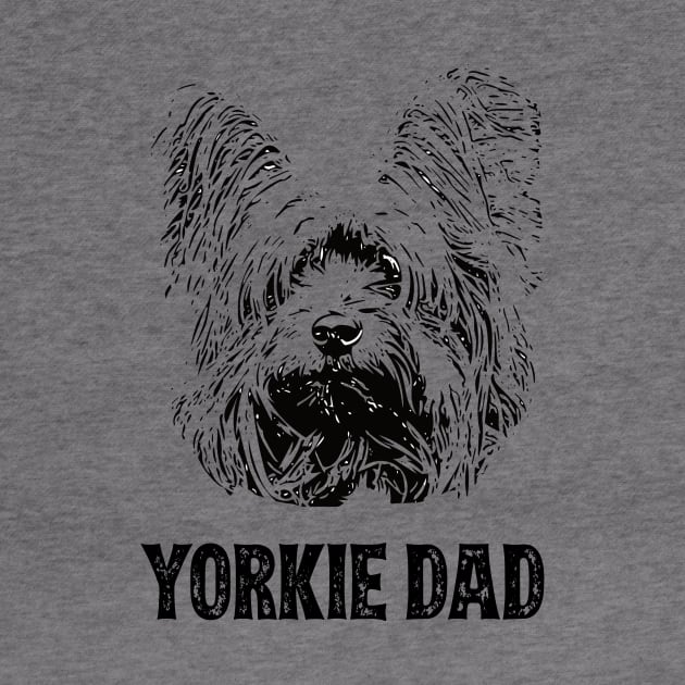 Yorkie Dad Yorkshire Terrier by DoggyStyles